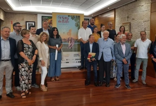 O cartel da Festa do Polbo está dedicado ao Camiño Miñoto Ribeiro